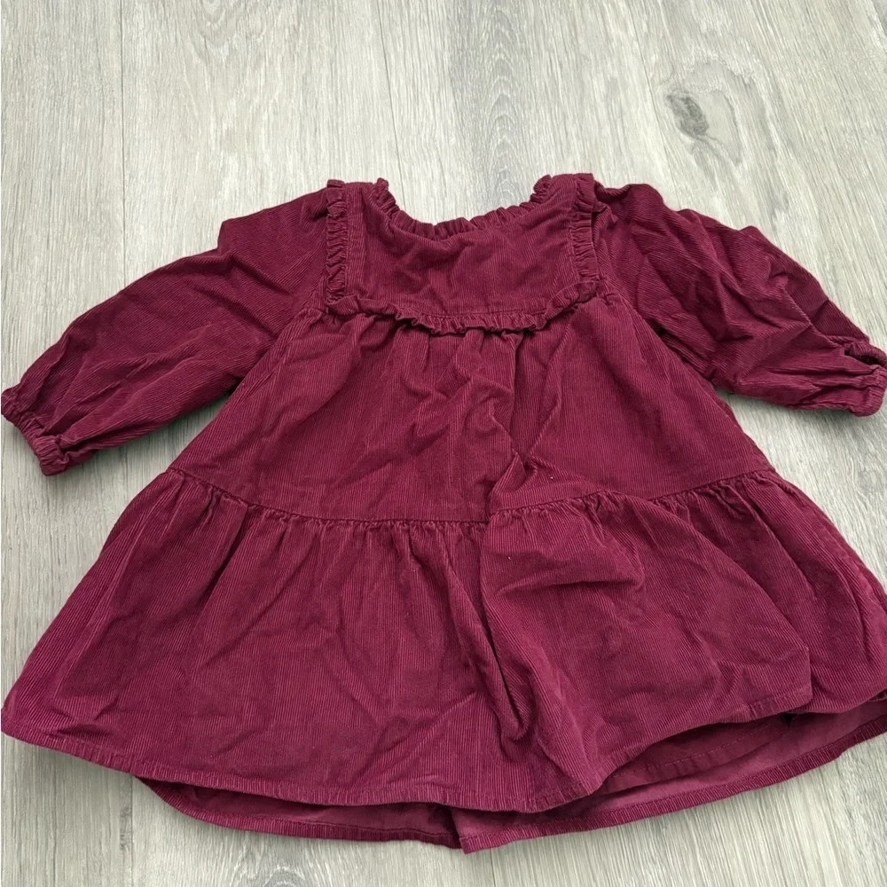 GAP Plum Ruffled Baby Dress